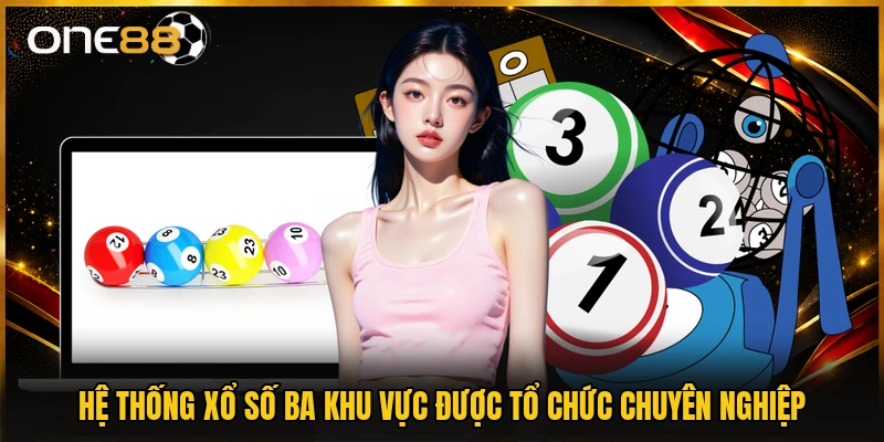 Hệ thống xổ số ba khu vực được tổ chức chuyên nghiệp